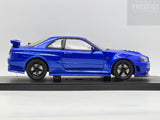 AUTOart Millennium Nismo Nissan Skyline R34 GT-R Z-Tune Bayside Blue 1:18 - Preowned