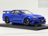 AUTOart Millennium Nismo Nissan Skyline R34 GT-R Z-Tune Bayside Blue 1:18 - Preowned