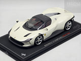 BBR Ferrari Daytona SP3 Icona Series Closed Roof Matt Italian White 5/24 1:18 - Preowned
