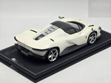 BBR Ferrari Daytona SP3 Icona Series Closed Roof Matt Italian White 5/24 1:18 - Preowned