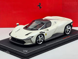 BBR Ferrari Daytona SP3 Icona Series Closed Roof Matt Italian White 5/24 1:18 - Preowned