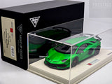 Make Up 2018 Lamborghini Aventador SVJ Matte Pearl Green / Carbon 1:18 - READ ***