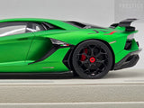 Make Up 2018 Lamborghini Aventador SVJ Matte Pearl Green / Carbon 1:18 - READ ***