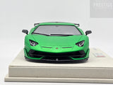 Make Up 2018 Lamborghini Aventador SVJ Matte Pearl Green / Carbon 1:18 - READ ***