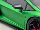 Make Up 2018 Lamborghini Aventador SVJ Matte Pearl Green / Carbon 1:18 - READ ***