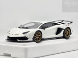 AUTOart 2018 Lamborghini Aventador SVJ Bianco Asopo Pearl White 1:18 - New