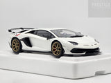 AUTOart 2018 Lamborghini Aventador SVJ Bianco Asopo Pearl White 1:18 - New