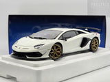 AUTOart 2018 Lamborghini Aventador SVJ Bianco Asopo Pearl White 1:18 - New