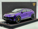 MR Collection 2022 Lamborghini Urus Performante Viola Mithras Purple 1:18 - Preowned