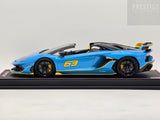 MR Collection SE 2018 Lamborghini Aventador SVJ Roadster Blu Cepheus 1:18 - Preowned