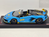 MR Collection SE 2018 Lamborghini Aventador SVJ Roadster Blu Cepheus 1:18 - Preowned