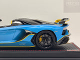 MR Collection SE 2018 Lamborghini Aventador SVJ Roadster Blu Cepheus 1:18 - Preowned