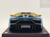 MR Collection SE 2018 Lamborghini Aventador SVJ Roadster Blu Cepheus 1:18 - Preowned