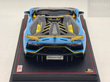 MR Collection SE 2018 Lamborghini Aventador SVJ Roadster Blu Cepheus 1:18 - Preowned