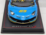MR Collection SE 2018 Lamborghini Aventador SVJ Roadster Blu Cepheus 1:18 - Preowned
