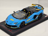 MR Collection SE 2018 Lamborghini Aventador SVJ Roadster Blu Cepheus 1:18 - Preowned