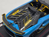 MR Collection SE 2018 Lamborghini Aventador SVJ Roadster Blu Cepheus 1:18 - Preowned
