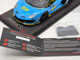 MR Collection SE 2018 Lamborghini Aventador SVJ Roadster Blu Cepheus 1:18 - Preowned