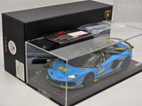 MR Collection SE 2018 Lamborghini Aventador SVJ Roadster Blu Cepheus 1:18 - Preowned