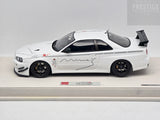 Eidolon 2021 Nissan Skyline R34 GT-R BNR34 V-Spec N1 Autosalo Mine's White 1:18 - New