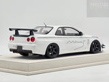 Eidolon 2021 Nissan Skyline R34 GT-R BNR34 V-Spec N1 Autosalo Mine's White 1:18 - New