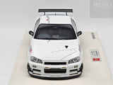 Eidolon 2021 Nissan Skyline R34 GT-R BNR34 V-Spec N1 Autosalo Mine's White 1:18 - New