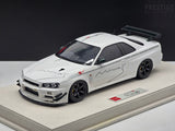 Eidolon 2021 Nissan Skyline R34 GT-R BNR34 V-Spec N1 Autosalo Mine's White 1:18 - New