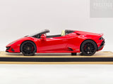 MR Collection Lamborghini Huracan Evo Spyder Rosso Bia Red Metallic 1:18 - Used