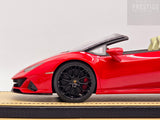 MR Collection Lamborghini Huracan Evo Spyder Rosso Bia Red Metallic 1:18 - Used