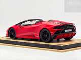 MR Collection Lamborghini Huracan Evo Spyder Rosso Bia Red Metallic 1:18 - Used