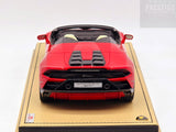 MR Collection Lamborghini Huracan Evo Spyder Rosso Bia Red Metallic 1:18 - Used