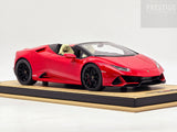 MR Collection Lamborghini Huracan Evo Spyder Rosso Bia Red Metallic 1:18 - Used