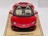 MR Collection Lamborghini Huracan Evo Spyder Rosso Bia Red Metallic 1:18 - Used