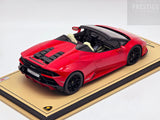 MR Collection Lamborghini Huracan Evo Spyder Rosso Bia Red Metallic 1:18 - Used