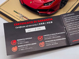 MR Collection Lamborghini Huracan Evo Spyder Rosso Bia Red Metallic 1:18 - Used