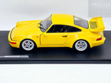 Solido 1990 Porsche 911 Carrera 3.8 RS (964) Yellow 1:18 - New