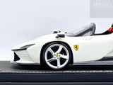 BBR Ferrari Daytona SP3 Open Roof Matt Pearl White 52/360 1:18 - New