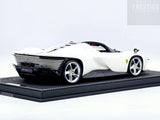 BBR Ferrari Daytona SP3 Open Roof Matt Pearl White 52/360 1:18 - New