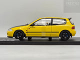 Solido 1991 Honda Civic Spoon Version EG6 Yellow Carnival 1:18 - New