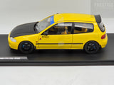 Solido 1991 Honda Civic Spoon Version EG6 Yellow Carnival 1:18 - New