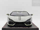 MR Collection 2025 Lamborghini Revuelto Grigio Hati w Verde Scandal Livery 1:18 - New