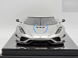 FrontiArt 2022 Koenigsegg Regera Moon Silver Metallic F079-175 1:18 - New