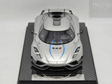 FrontiArt 2022 Koenigsegg Regera Moon Silver Metallic F079-175 1:18 - New