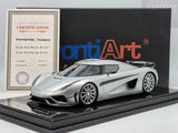 FrontiArt 2022 Koenigsegg Regera Moon Silver Metallic F079-175 1:18 - New
