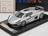 FrontiArt 2022 Koenigsegg Regera Moon Silver Metallic F079-175 1:18 - New