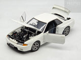 AUTOart Nissan Skyline GT-R R32 Crystal White 326 77342 1:18 - Preowned VGC