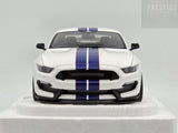 AUTOart Ford Shelby GT-350R Oxford White with Blue Stripes 72931 1:18 - READ / NEW
