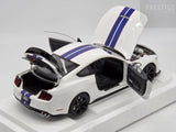 AUTOart Ford Shelby GT-350R Oxford White with Blue Stripes 72931 1:18 - READ / NEW