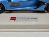 Eidolon 2019 Lamborghini Aventador SVJ 63 Roadster Blu Cepheus 1:18 - New