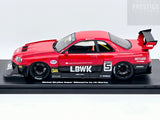 GT Spirit Nissan Skyline R34 GT-R LB Works Super Silhouette Red/Black 1:18 - New